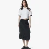 Falda midi Monogram de nailon reciclado