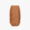 Falda midi Monogram de nailon reciclado