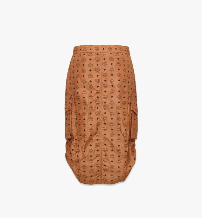 Falda midi Monogram de nailon reciclado