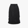 Falda midi Monogram de nailon reciclado