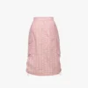 Falda midi Monogram de nailon reciclado