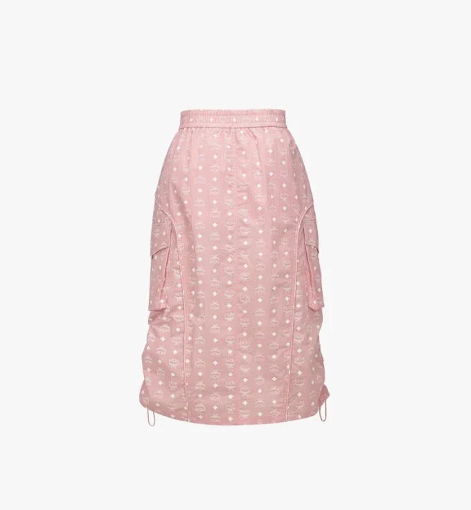 Falda midi Monogram de nailon reciclado