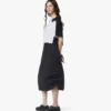 Falda midi Monogram de nailon reciclado