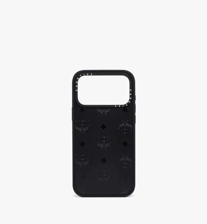 Funda para iPhone 17 Pro Max MCM X Casetify Monogram Impact