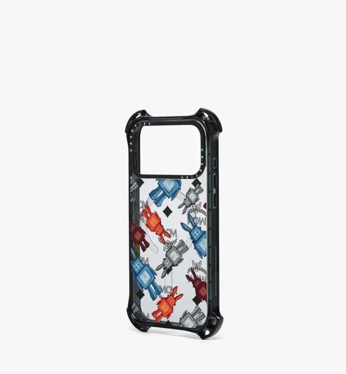 Funda para iPhone 17 Pro Max MCM x Casetify Rabot Monogram Bounce