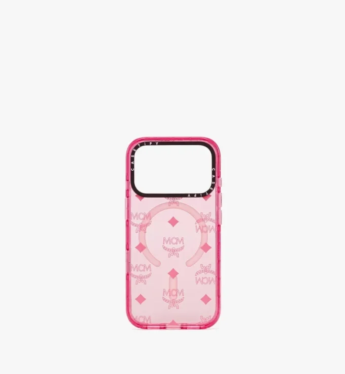 Funda para iPhone 17 Pro MCM X Casetify Monogram Impact