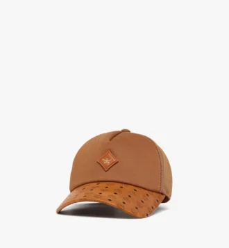 Gorra Diamond de algodón y piel con estampado Monogram Gorra Diamond de algodón y piel con estampado Monogram