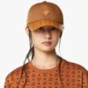 Gorra Diamond de algodón y piel con estampado Monogram