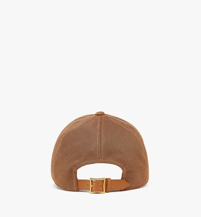 Gorra Diamond de algodón y piel con estampado Monogram