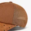 Gorra Diamond de algodón y piel con estampado Monogram