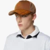 Gorra Diamond de algodón y piel con estampado Monogram
