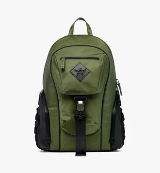 Mochila Aren en Econyl® y piel con estampado Monogram