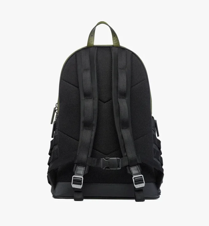 Mochila Aren en Econyl® y piel con estampado Monogram Mochila Aren en Econyl® y piel con estampado Monogram