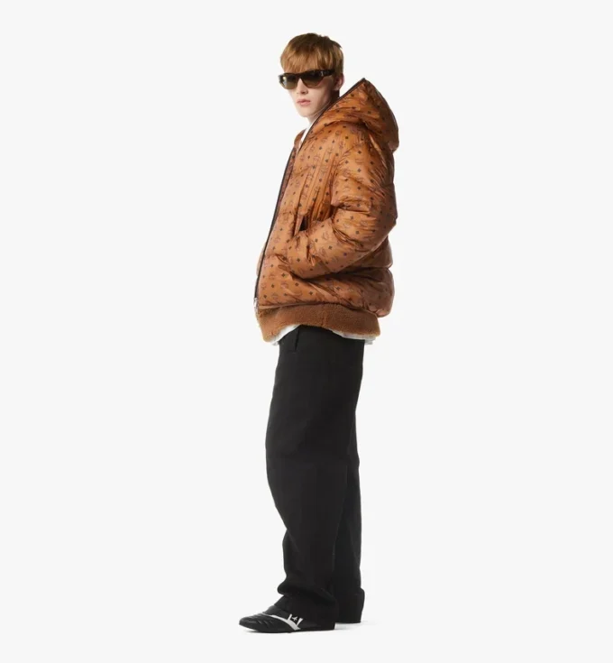 Parka de nailon ripstop con monograma