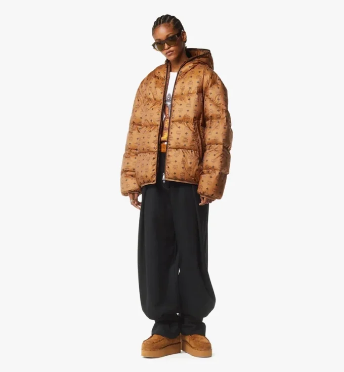 Parka de nailon ripstop con monograma