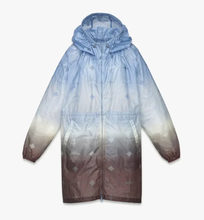 Parka de nailon ripstop con monograma degradado Parka de nailon ripstop con monograma degradado