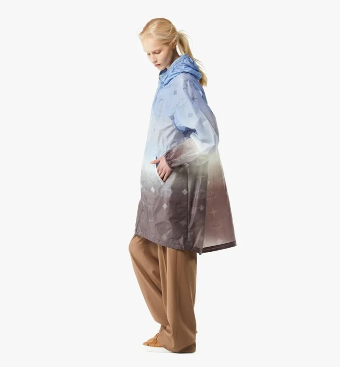 Parka de nailon ripstop con monograma degradado Parka de nailon ripstop con monograma degradado