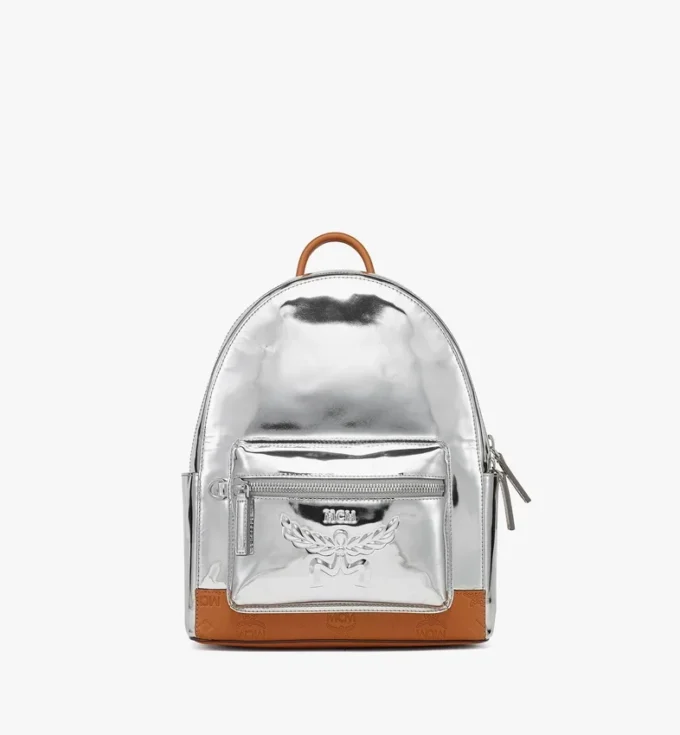Stark Backpack en piel metalizada