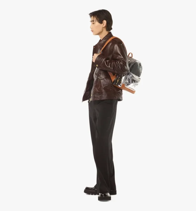 Stark Backpack en piel metalizada