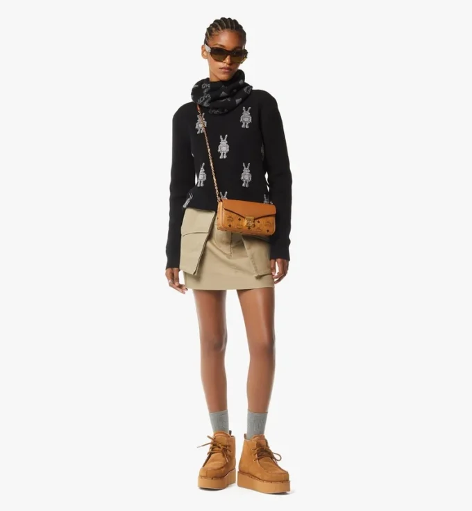 Tracy Crossbody en mezcla de piel Visetos