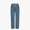 Vaqueros de denim con monograma Lauretos Vaqueros de denim con monograma Lauretos