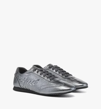 Zapatillas Federlite en piel metalizada Laurel