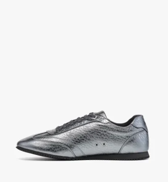 Zapatillas Federlite en piel metalizada Laurel